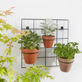 Verve Plant Pot Wall Holder 15cm 2pcs, black