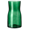 TIDVATTEN Vase, green, 17 cm