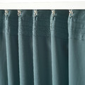 MAJGULL Room darkening curtains, 1 pair, dark grey-turquoise, 145x300 cm