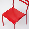 GENESÖN Chair, metal/red