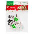 Christmas Decorations Eva Glitter Self-Adhesive Stickers, 1 set, assorted