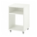 VIHALS Bedside table, white, 37x37 cm