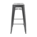 GoodHome Bar Stool Branza, grey