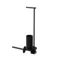 Toilet Brush & Roll Holder GoodHome Kina, black