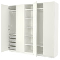 PAX / FORSAND Wardrobe, white, 250x60x236 cm