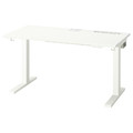 MITTZON Desk sit/stand, electric white, 120x60 cm