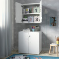 SMÅSTAD Wall cabinet, white lilac/with 1 shelf, 60x32x60 cm