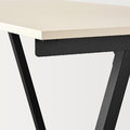 TROTTEN Desk, beige/anthracite, 120x70 cm