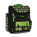 School Backpack Pixel, green