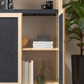 IVAR Shelving unit with doors, pine/felt, 89x30x179 cm