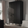 IDANÄS Wardrobe, dark brown stained, 121x211 cm