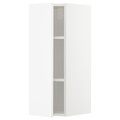METOD Wall cabinet with shelves, white/Veddinge white, 30x80 cm
