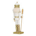 Nutcracker Christmas Decoration Henry 3 18cm, white