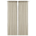 HANNALILL Curtains, 1 pair, light olive-green, 145x300 cm