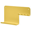 HAVREKROSS Wall organiser w hooks, yellow, 23x13 cm