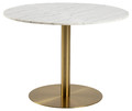 Table Corby 80cm, round, marble/gold