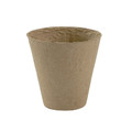 GoodHome Natural Paper Pulp Plant Pot 8cm 24pcs