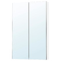 LETTAN Mirror cabinet with doors, mirror effect/mirror glass, 60x15x95 cm