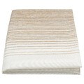 TAGGSIMPA Tablecloth, white/beige, 145x320 cm