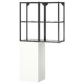 ENHET Storage combination, anthracite/white, 80x32x150 cm