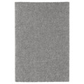 STOENSE Rug, low pile, medium grey, 133x195 cm