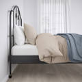 SAGSTUA Bed frame, black, 140x200 cm