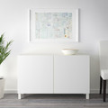 BESTÅ Storage combination with doors, white, Lappviken white, 120x40x74 cm