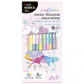 Kidea Triangular Double-sided Colour Pencils Pastel 12pcs/24 Colours