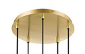 GoodHome Pendant Lamp Thestias E14, transparent/gold