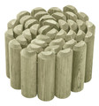 Garden Edging Log Roll 180 x 15 cm fi 23 x 46 mm, green