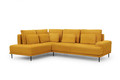 Corner Sofa-Bed Left Nicole L Salvador 10/black legs, mustard