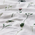 NATTSLÄNDA Duvet cover and pillowcase, floral pattern multicolour, 150x200/50x60 cm