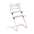 LEANDER CLASSIC™ High Chair Set White with Safty Bar, Tray with Dark Blue Cushion