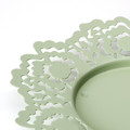 SILKESTRÄD Candle dish, light green, 18 cm