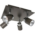 GoodHome LED Ceiling Lamp Hades 4 x 4 W, graphite