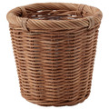 KAKTUSFIKON Plant pot, rattan, 12 cm