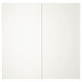 HASVIK Pair of sliding doors, white, 200x201 cm