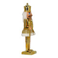 Nutcracker Christmas Decoration 38cm, crown, gold