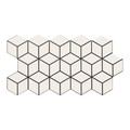 Glazed Gres Tile Rhombus 26.5 x 51 cm, snow, 0.95 m2