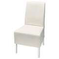 BERGMUND Chair w medium long cover, white, Inseros white