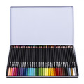 Kidea Triangular Coloured Pencils 36 Colours in Metal Box