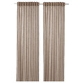 SILVERLÖNN Sheer curtains, 1 pair, beige, 145x300 cm