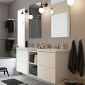 ENHET Bathroom, white, 164x43x65 cm
