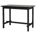 NORDVIKEN Bar table, black, 140x80 cm