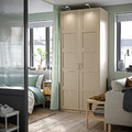 PAX / BERGSBO Wardrobe combination, grey-beige/grey-beige, 100x60x236 cm