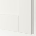 SANNIDAL Door with hinges, white, 60x120 cm