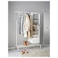 RIGGA Clothes rack, white