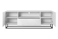 TV Cabinet Asha 167 cm, metal legs, high-gloss white