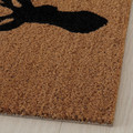 HEMMAVE Door mat, natural/deer, 40x60 cm