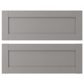 ENHET Drawer front, grey frame, 80x30 cm, 2 pack